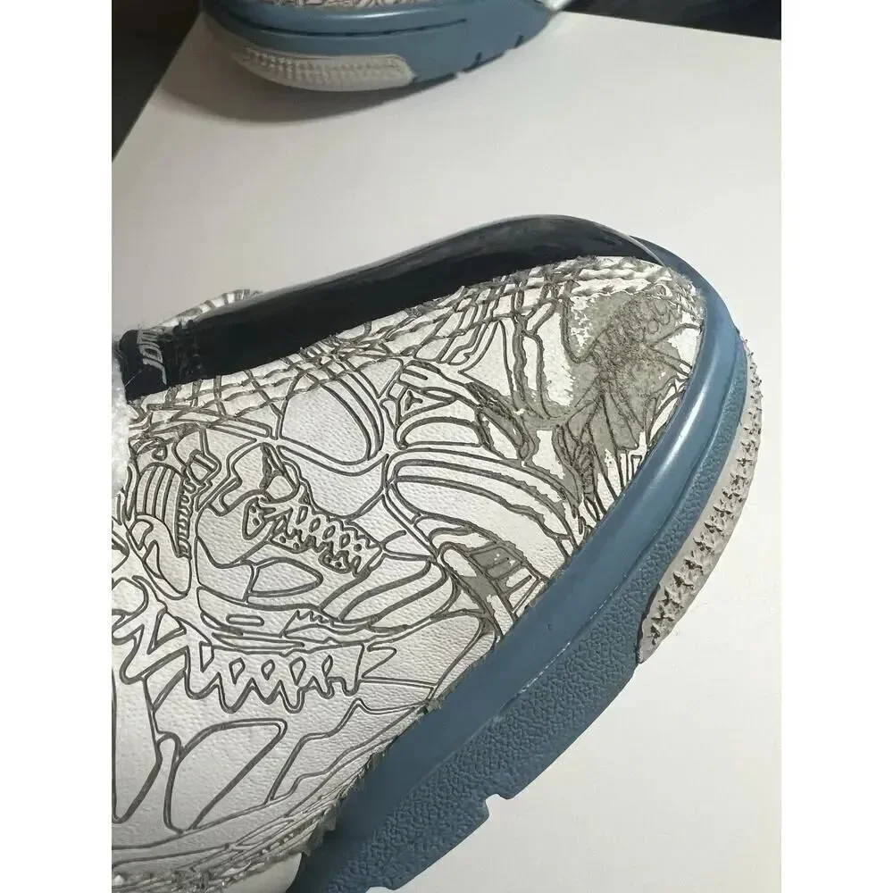 NIKE Air Jordan Dub Zero University of Blue White/Grey Sneaker 311046 114 Mens 8